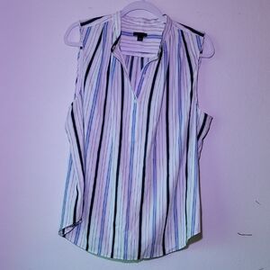Ann Taylor Multicolor Striped Blouse